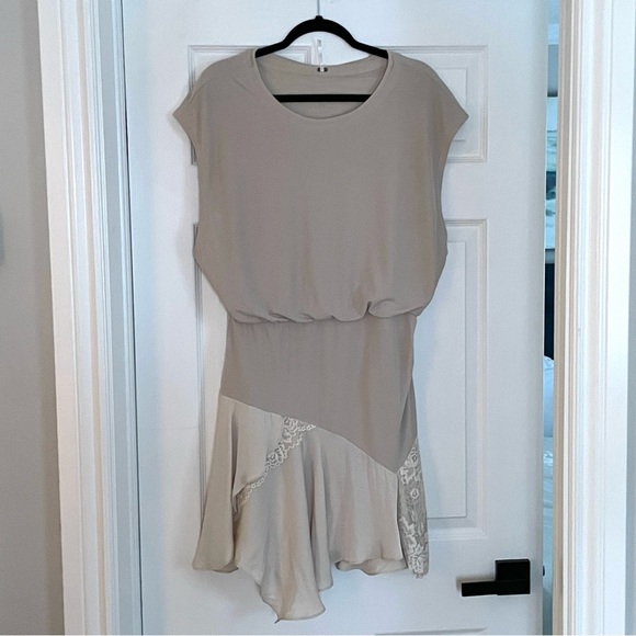 Free People Jazzy Mini Beige Lace Dress - Picture 4 of 15